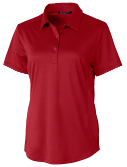 SALE Cutter & Buck Ladies Prospect Short Sleeve Golf Polo Shirts - Cardinal Red