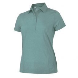 Monterey Club Ladies & Plus Size Dry Swing Short Sleeve Heather Golf Shirts - Assorted Colors