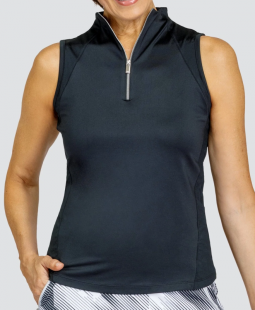 SPECIAL Tail Ladies Soiree Sleeveless Golf Shirts - BETTER THAN BASICS (Onyx Black)