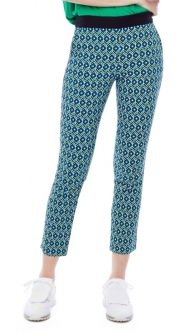 Swing Control Ladies 28" Pull On Print Golf Ankle Pants - FRAMES