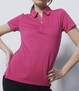 Daily Sports Ladies PEORIA Short Sleeve Golf Polo Shirts - Tulip Pink