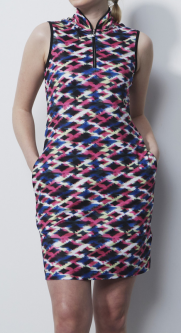 Daily Sports Ladies NICE Sleeveless Print Golf Dress - Spectrum Tulip