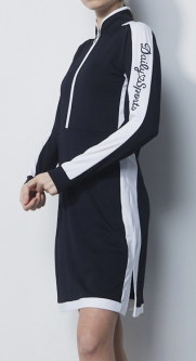 Daily Sports Ladies MILLAU Long Sleeve Zip Golf Dress - Navy