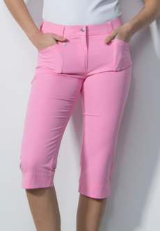Daily Sports Ladies LYRIC Zip Front Golf Capris - Pink Sky