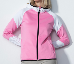 Daily Sports Ladies TURIN Long Sleeve Full Zip Golf Jackets - Pink Sky