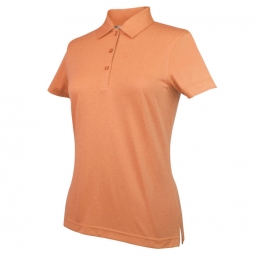 Monterey Club Ladies Zone Texture Short Sleeve Golf Polo Shirts -  Coral Reef & Teal