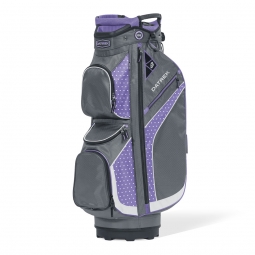 Datrek Ladies DG Lite II Golf Cart Bags - Charcoal/Lavender/White Dots