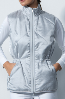 Daily Sports Ladies ROVIGO Sleeveless Full Zip Golf Vests - Silver