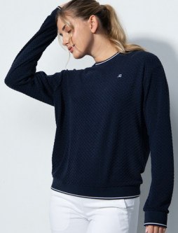 Daily Sports Ladies BRISBANE Long Sleeve Golf Sweatshirts - Navy