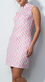 Daily Sports Ladies PERUGIA Sleeveless Geometric Print Golf Dress - Hamper
