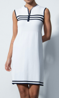 Daily Sports Ladies AWARA Sleeveless Knit Golf Dress - White
