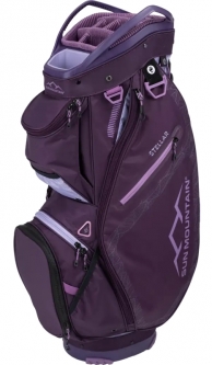 Sun Mountain Ladies 2024 Stellar Golf Cart Bags - Lilac/Plum/Violet & Crosshatch/Opal/Iron