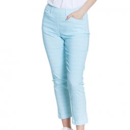 Sport Haley Ladies Skinny 5-Pocket Golf Pants - Blue Bayou (Reef)